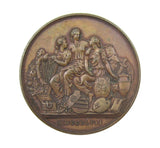 1857 Exhibition Of Art Treasures 41mm Bronze Medal - By Pinches