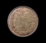 Victoria 1883 Threepence - GEF