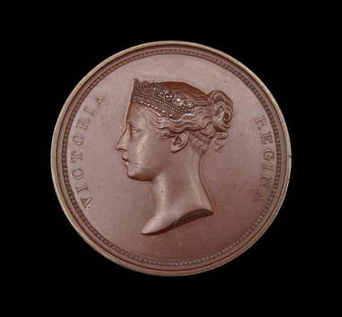 1837 Victoria Visit To The Guildhall 55mm Medal - By Wyon
