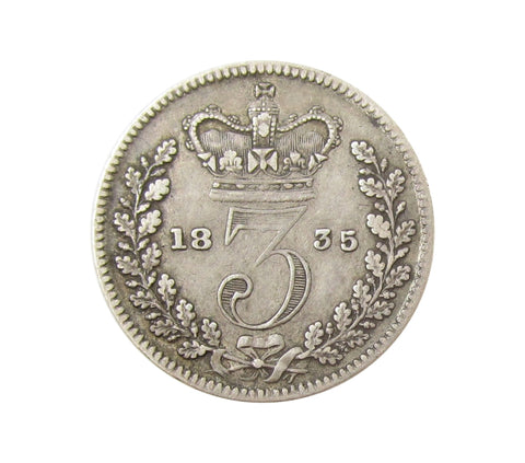 William IV 1835 Threepence - VF
