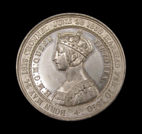 1849 Coal Exchange Opening 39mm WM Medal - By Allen & Moore