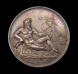 1815 English Arms In The Netherlands 41mm Silver Medal - By Depaulis