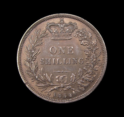 Victoria 1859 Shilling - EF