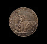 1710 Capture Of Douay 24mm Silver Medal - By Croker