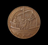 1911 George V Coronation 'Ship of State' 39mm Bronze Medal - By Pinches