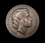 1953 Elizabeth II Coronation National Playing Fields 35mm Silver Medal - By Pinches