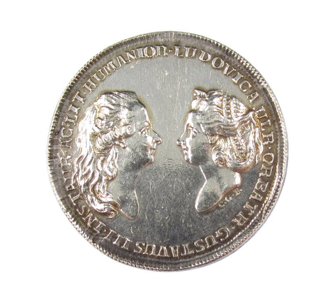 Sweden 1771–1792 Gustav III Swedish Academy 33mm Silver Medal