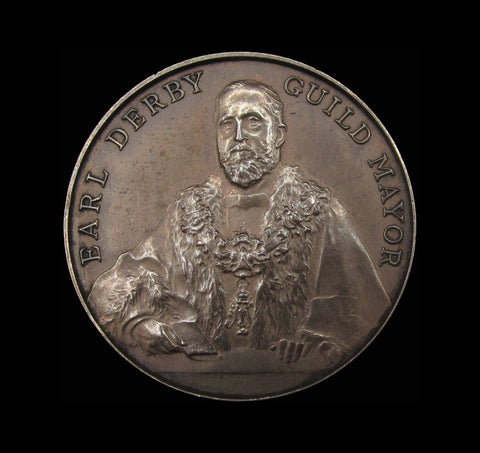 1902 Preston Guild Earl Derby 32mm Silver Medal - By Spink