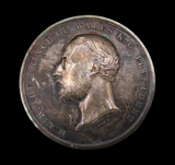 1892 & 1893 Prince Of Wales Technological Examination 51mm Silver Medal Pair - By Wyon