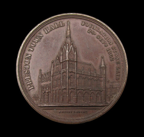 1862 Preston Guild 40mm Bronze Medal - By Moore