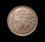 Victoria 1900 Threepence - UNC