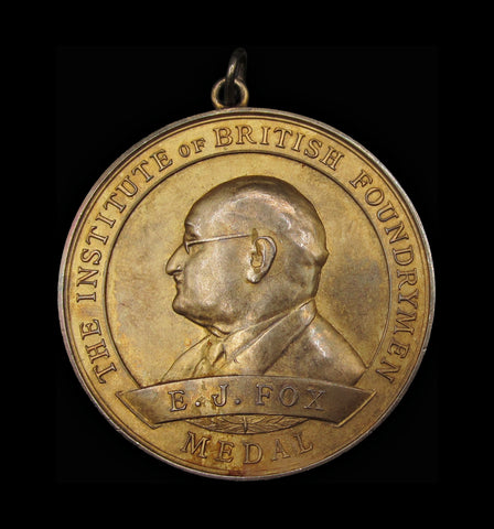 1945 Institute of British Foundrymen 'E.J. Fox' 58mm Silver Medal