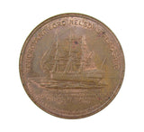 1897 Lord Nelson's Flagship Foudroyant 37mm Copper Medal