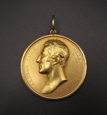 1834 Duke of Wellington Oxford University Chancellor 55mm Gilt Medal - By Webb