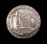 1911 Investiture Of Edward Prince Of Wales 35mm Silver Medal - Cased