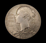 1897 Victoria Diamond Jubilee 56mm Silver Medal - Cased