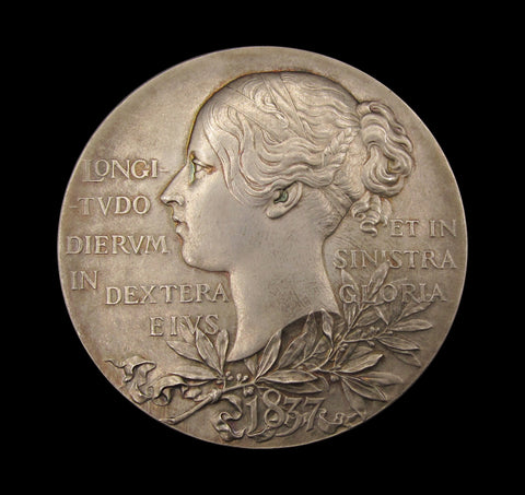 1897 Victoria Diamond Jubilee 56mm Silver Medal - Cased