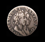 William & Mary 1689 Maundy Threepence - Fine