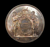 1852 Pharmaceutical Society Of Great Britain 70mm Silver Medal - By Wyon