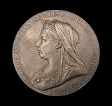 1897 Victoria Diamond Jubilee 56mm Silver Medal - Cased