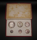 George V 1927 6 Coin Cased Proof Set - Crown To Threepence