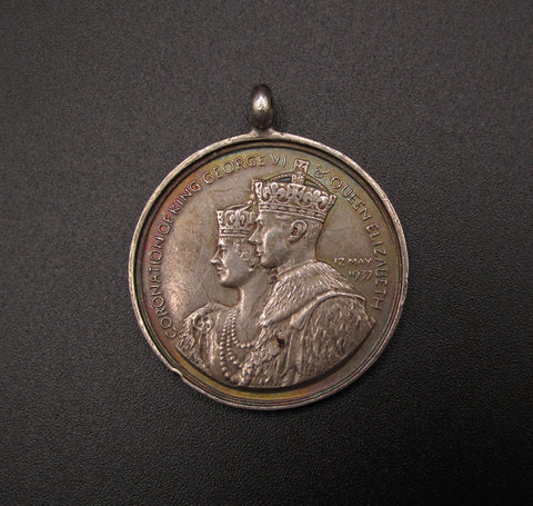 1937 George VI Coronation 32mm Silver Medal - Orb & Sceptre
