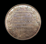 1852 Pharmaceutical Society Of Great Britain 70mm Silver Medal - By Wyon