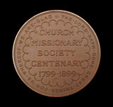 1899 Church Missionary Society 38mm Medal - By Wyon