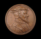 Switzerland c.1720 Peter Martyr Protestant Reformer 28mm Medal - Dassier