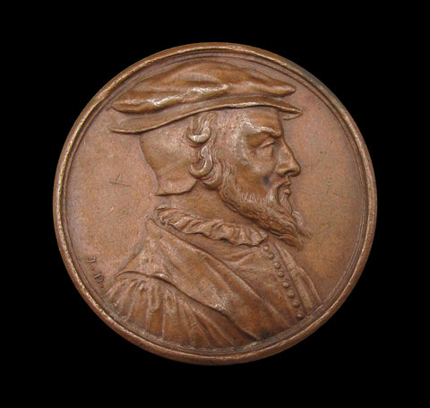 Switzerland c.1720 Peter Martyr Protestant Reformer 28mm Medal - Dassier