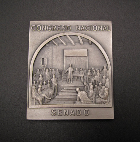 Chile c.1980 National Congress Senate Silver Medal