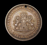 19th Century Northampton Blue Coat School 38mm Silver Medal