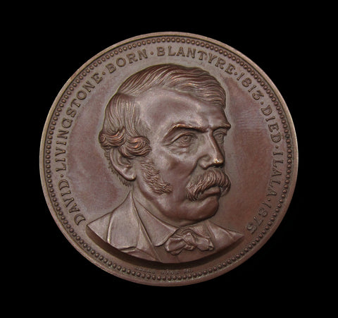 1913 London Missionary Society Livingstone Memorial 43mm Medal - By Wyon