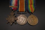WWI Medal Trio - 1914 Mons Star, British War & Victory Medal