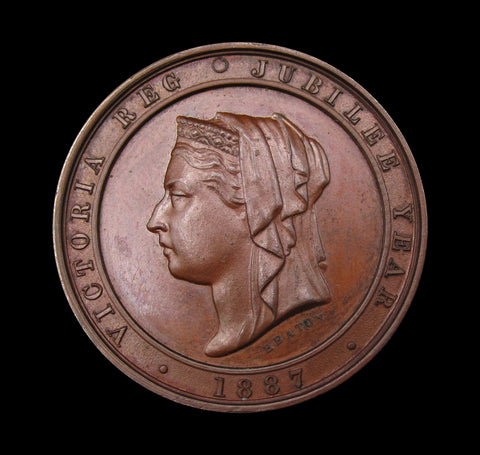 1887 Victoria Golden Jubilee 39mm Bronze Medal - By Heaton