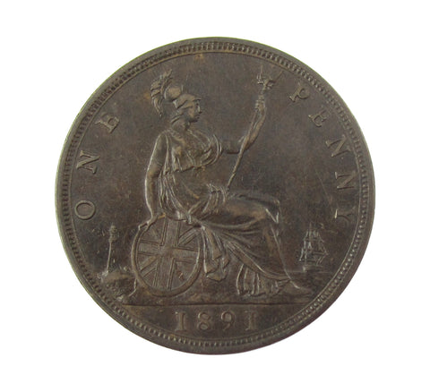 Victoria 1891 Penny - GVF