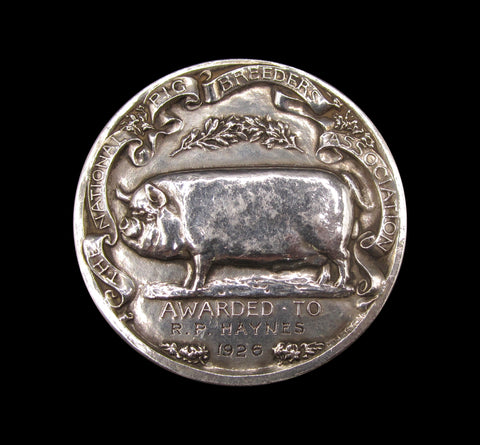 1926 & 1927 National Pig Breeders Association 51mm Silver Medals