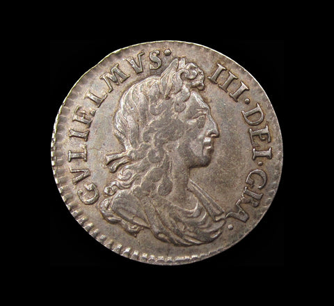 William III 1701 Maundy Threepence - VF
