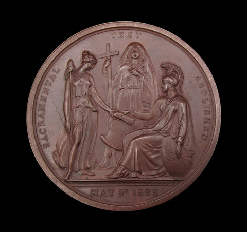 1828 Repeal Of The Sacramental Test 61mm Bronze Medal - By Clint