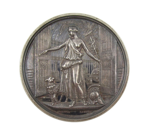 1854 Crystal Palace Exhibition 42mm Silver Medal - By Pinches