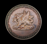 1969 Investiture Of Charles Prince Of Wales 51mm Silver Medal - Cased