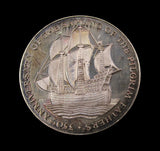 1970 Mayflower 350th Anniversary 38mm Silver Medal - By Pinches