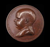 France 1811 Napoleon II Birth of The King of Rome 40mm Medal - By Andrieu