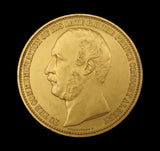 1862 International Exhibition Prince Albert Gilt Bronze 41mm Medal - By Wiener