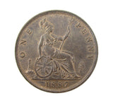 Victoria 1887 Penny - A/UNC