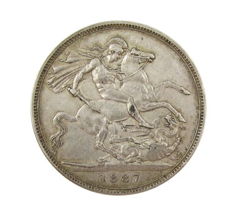 Victoria 1887 Crown - GVF