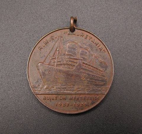 1939 Medal Made From R.M.S Mauretania 1935 Metal