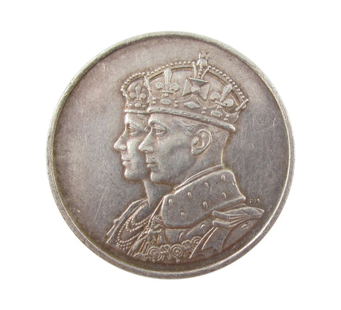 1939 George VI Visit To Canada 32mm Silver Medal - By Royal Mint