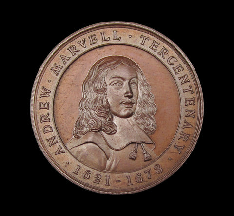 1921 Tercentenary Of The Birth Of Andrew Marvell 46mm Medal