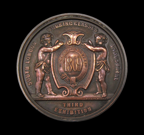 1869 South London Working Classes Industrial Exhibition 51mm Medal